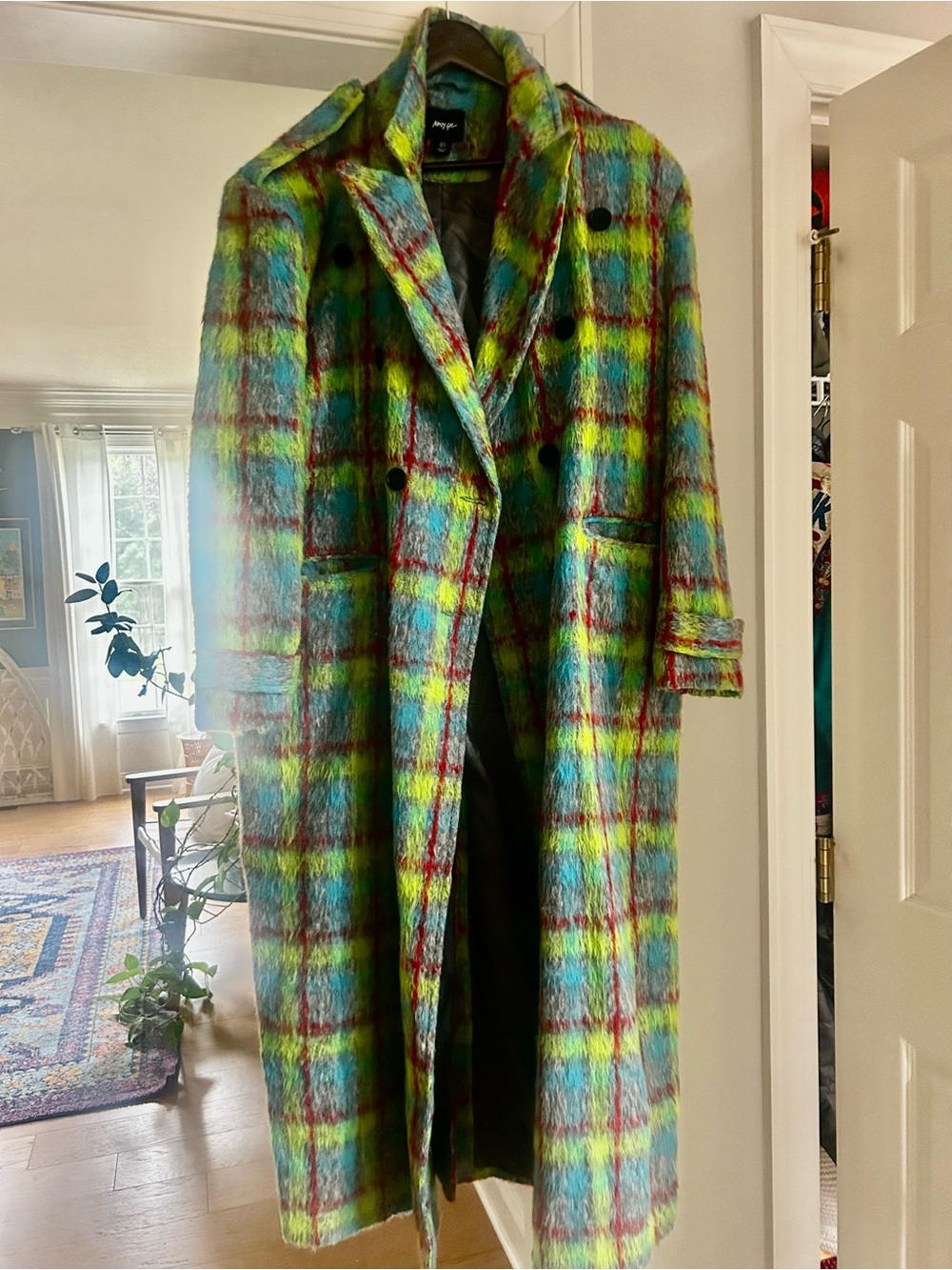 Showstopper vibrant overcoat full length nasty gal